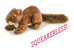 Fluff & Tuff™ "Red Squirrel - Squeakerless!" Dog Toy - Crew LaLa