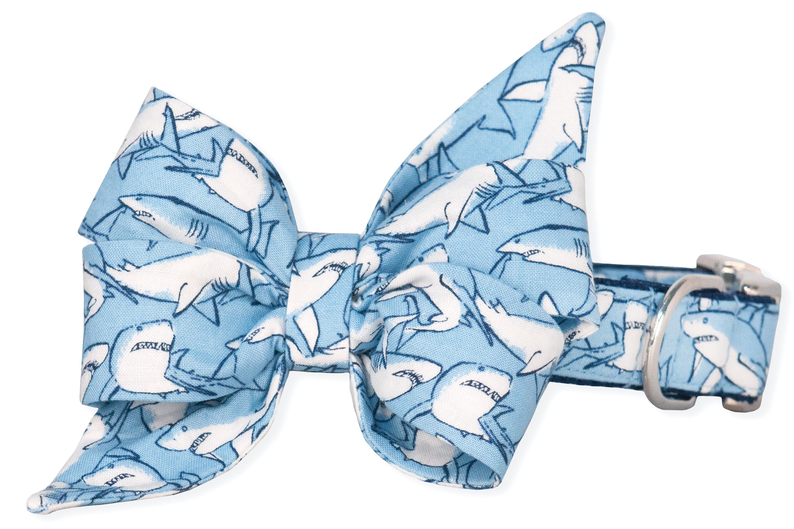 Fancy Fins Belle Bow Dog Collar - Crew LaLa