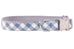 Slate Blue Check Bow Tie Dog Collar