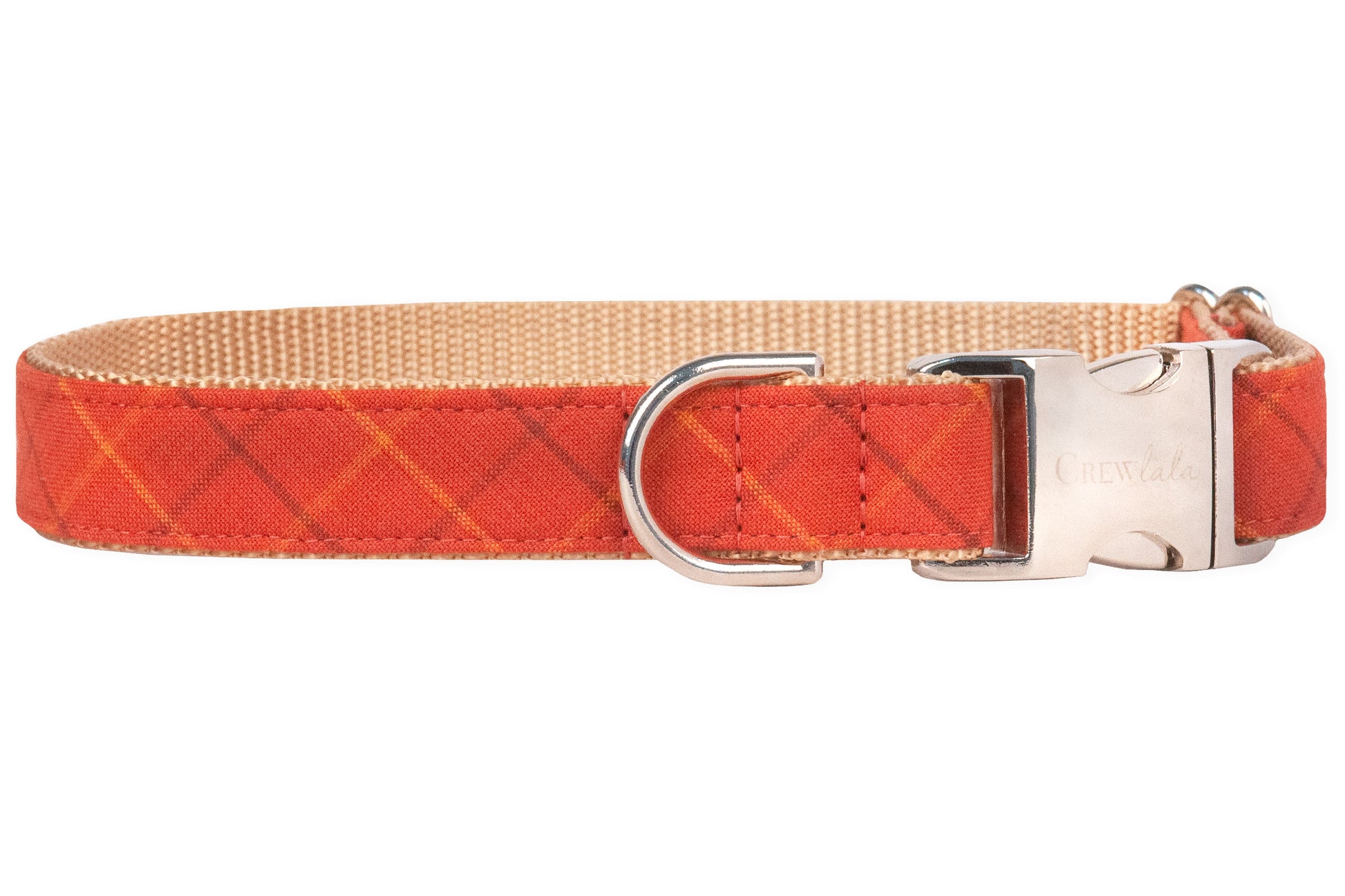 Spiced Chai Plaid Bow Tie Dog Collar - Crew LaLa