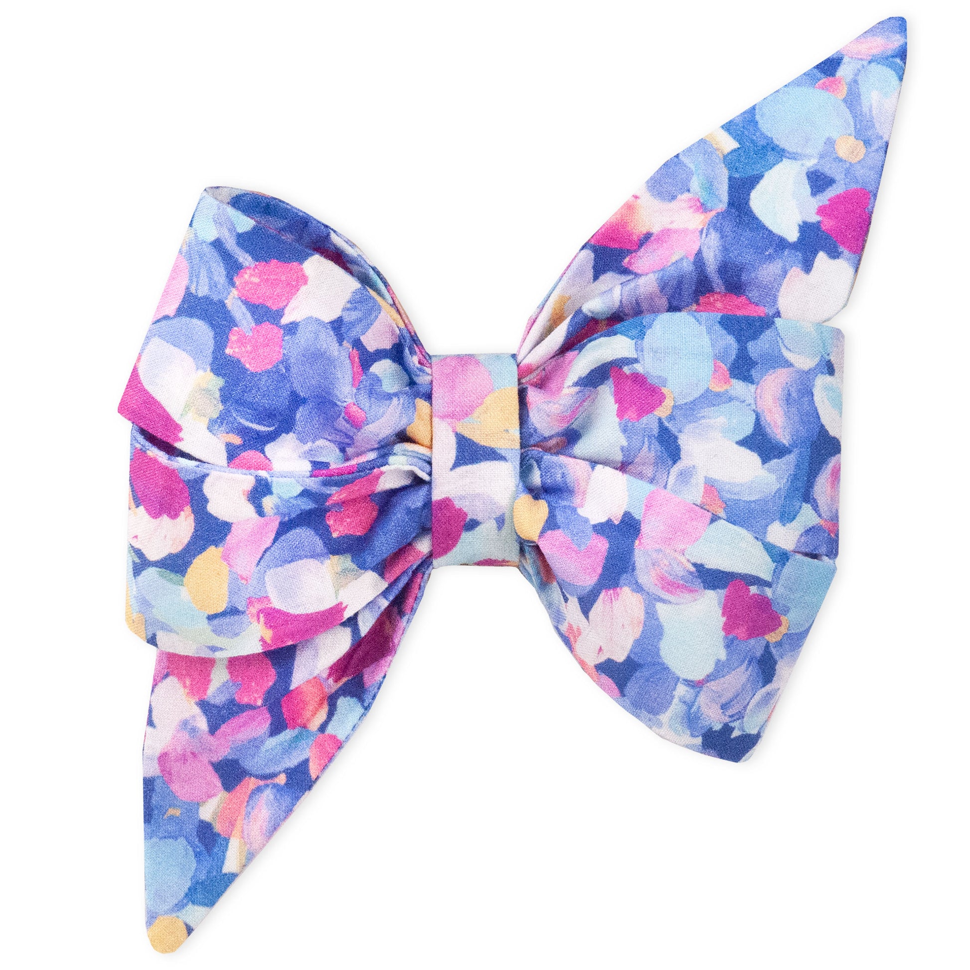 Violet Petals Belle Bow Dog Collar - Crew LaLa