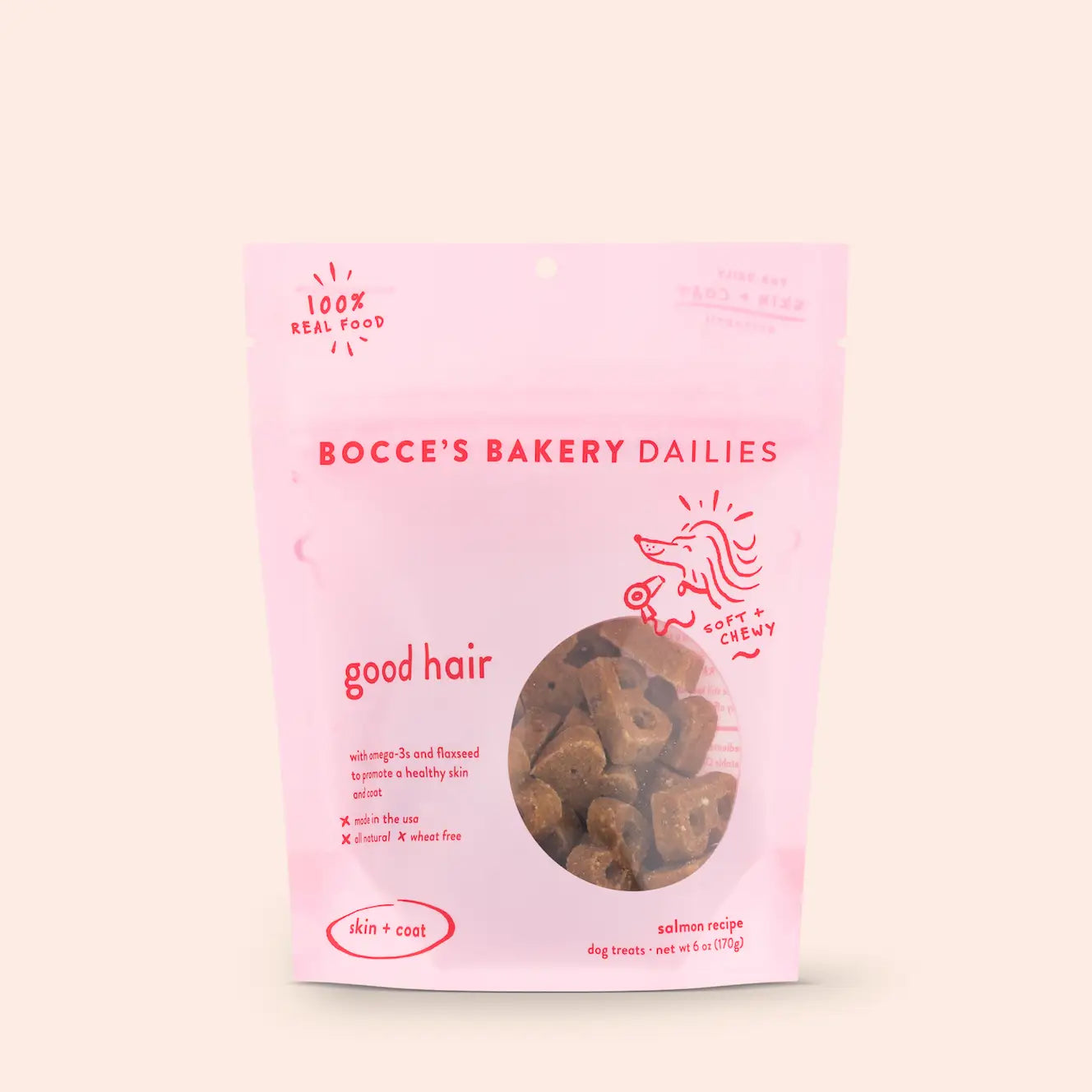 Bocce's "Good Hair" Soft & Chewy Dog Treats - Crew LaLa