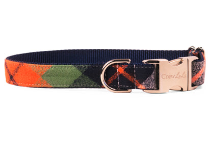 Adventure Plaid Belle Bow™ Dog Collar - Crew LaLa