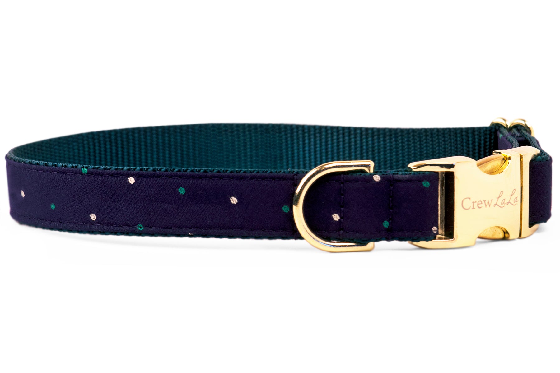 Baby Parker Dot Belle Bow Dog Collar - Crew LaLa