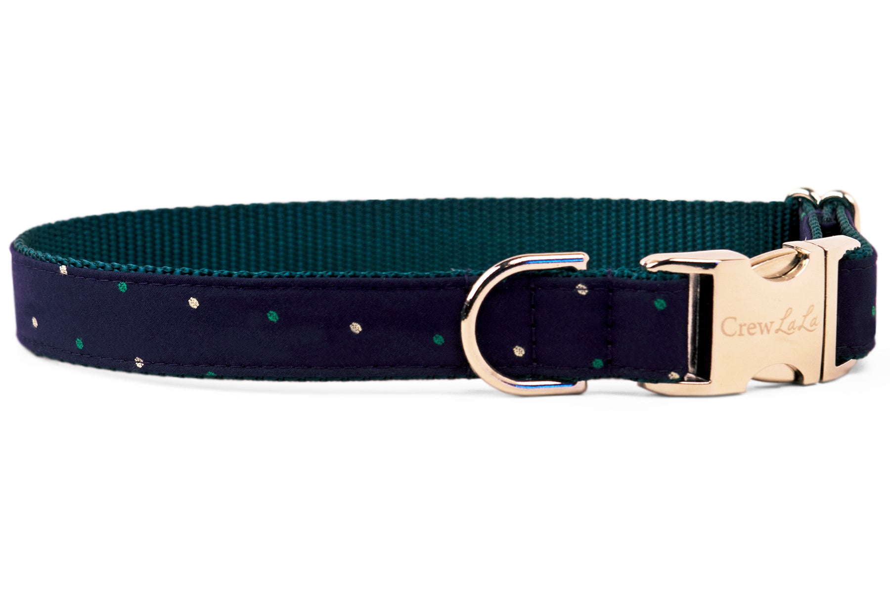 Baby Parker Dot Belle Bow Dog Collar - Crew LaLa