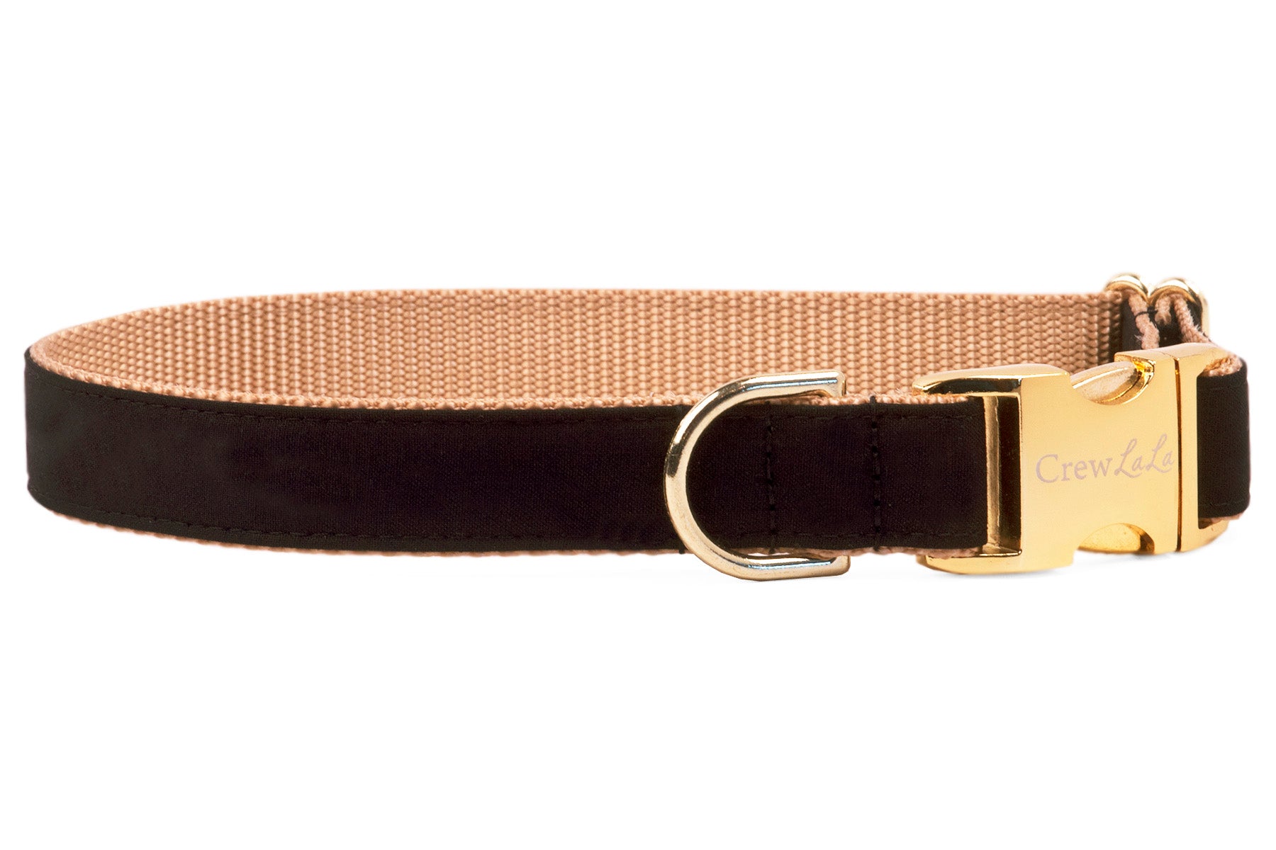 Black Onyx Belle Bow Dog Collar - Crew LaLa
