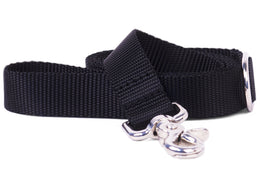 Black Onyx Webbing Dog Leash