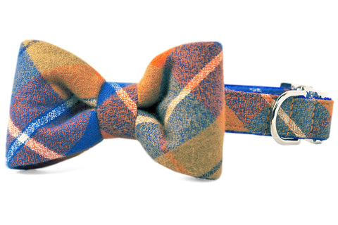 SALE BOW TIE COLLAR - Brewers Flannel Plaid