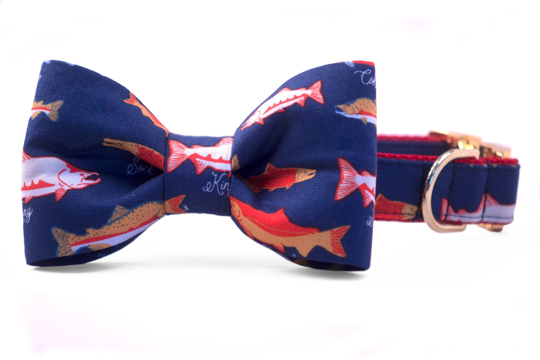 Catch of the Day Bow Tie Dog Collar - Crew LaLa
