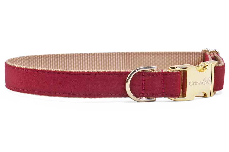 Crimson Bow Tie Dog Collar - Crew LaLa