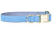 Indigo Linen Bow Tie Dog Collar
