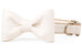 Ivory Bow Tie Dog Collar - Crew LaLa