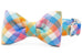 Jackson Flannel Bow Tie Dog Collar