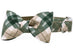 Lake House Plaid Bow Tie Dog Collar