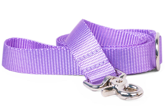 Lavender Webbing Leash - Crew LaLa