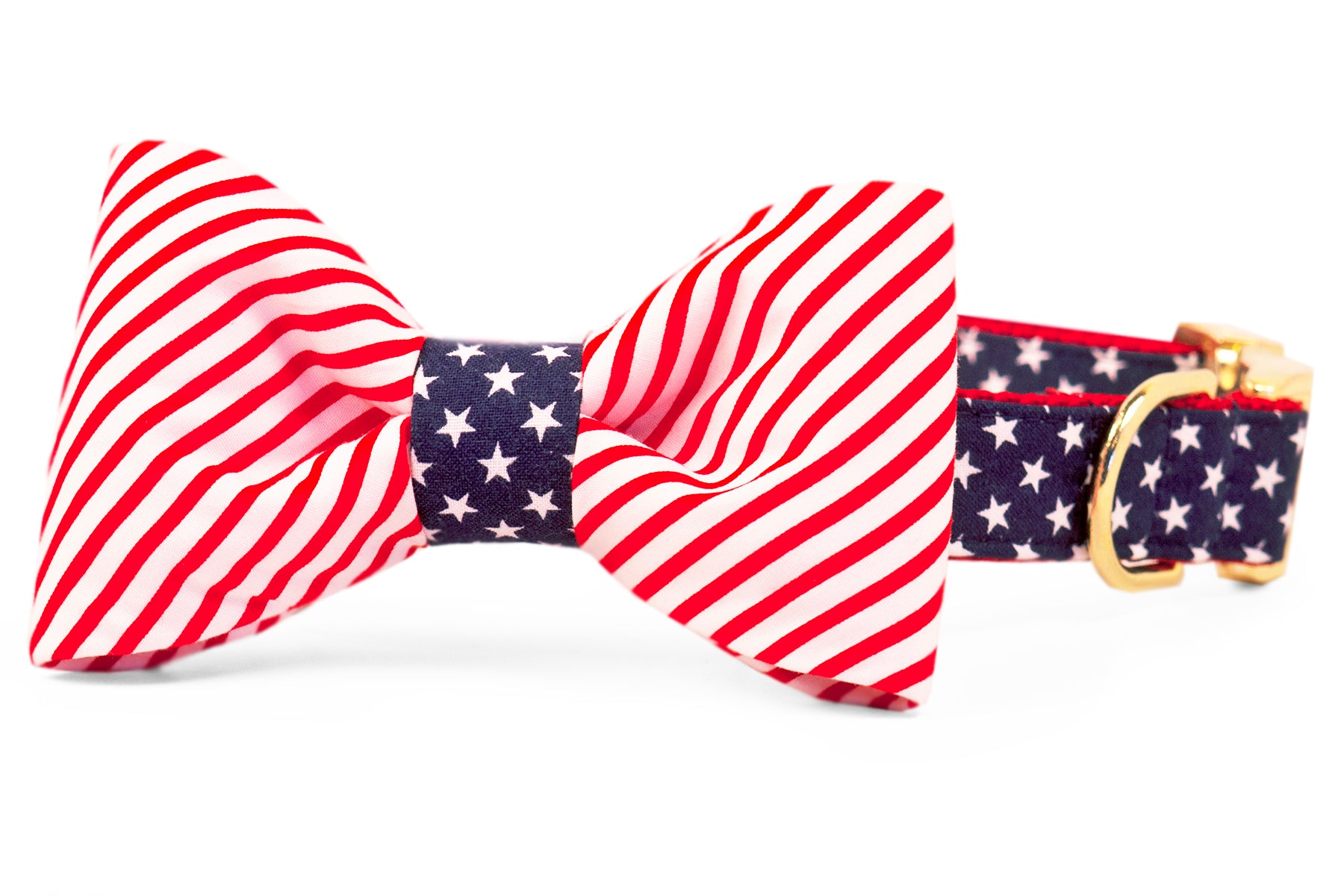 'Merica Bow Tie Dog Collar - Crew LaLa