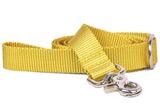Mustard Yellow Webbing Dog Leash