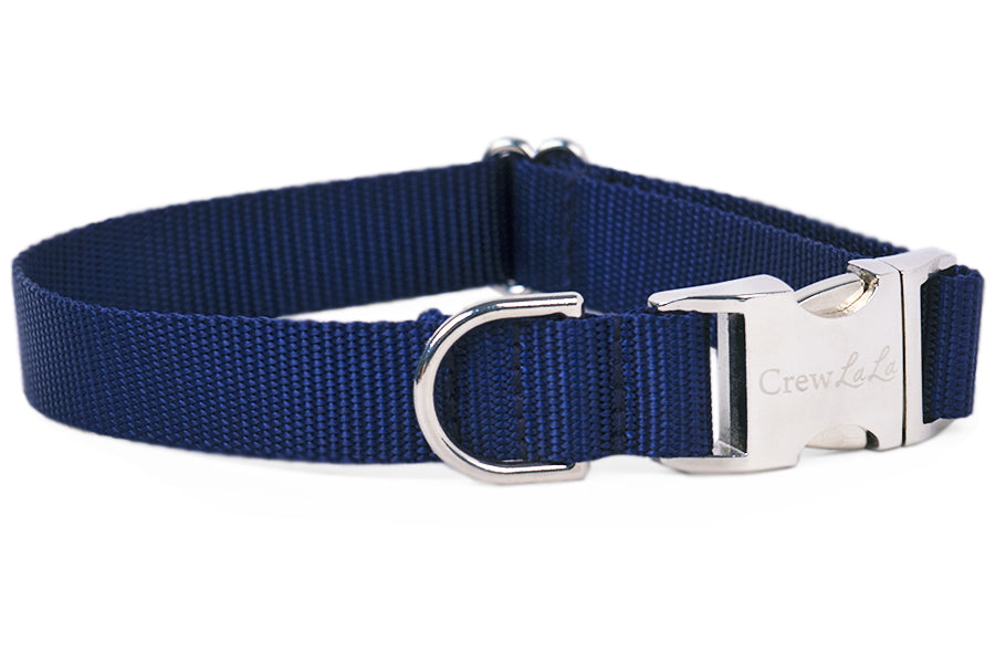 Navy Blue Webbing Collar