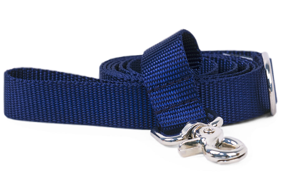 Navy Blue Webbing Leash - Crew LaLa