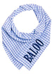 Bennett Blue Gingham Dog Bandana - Crew LaLa