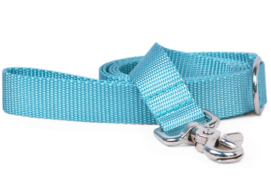 Ocean Blue Webbing Leash - Crew LaLa