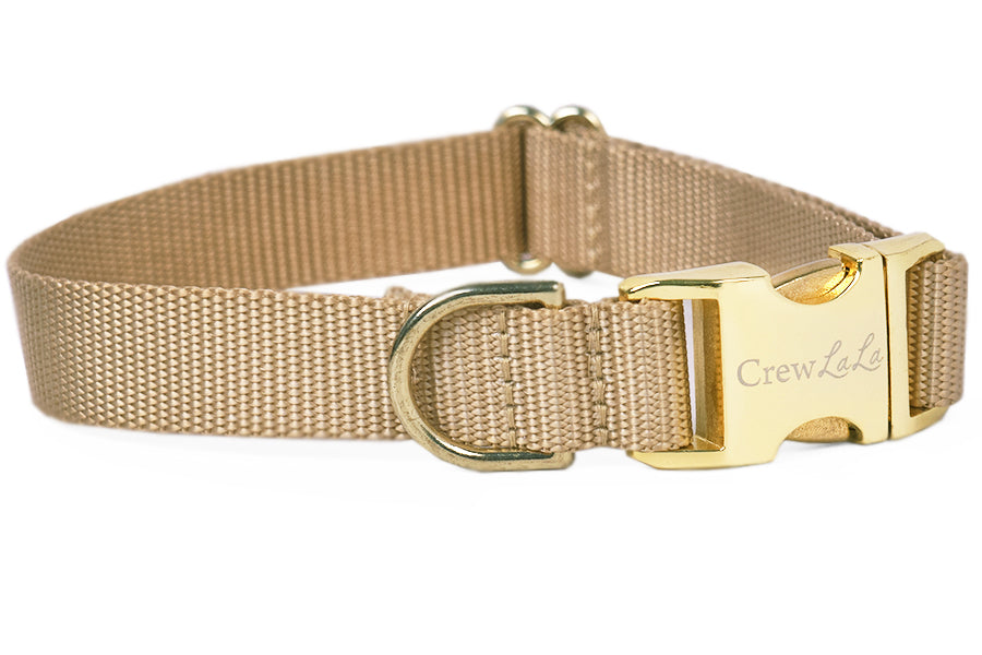 Pale Gold Webbing Collar