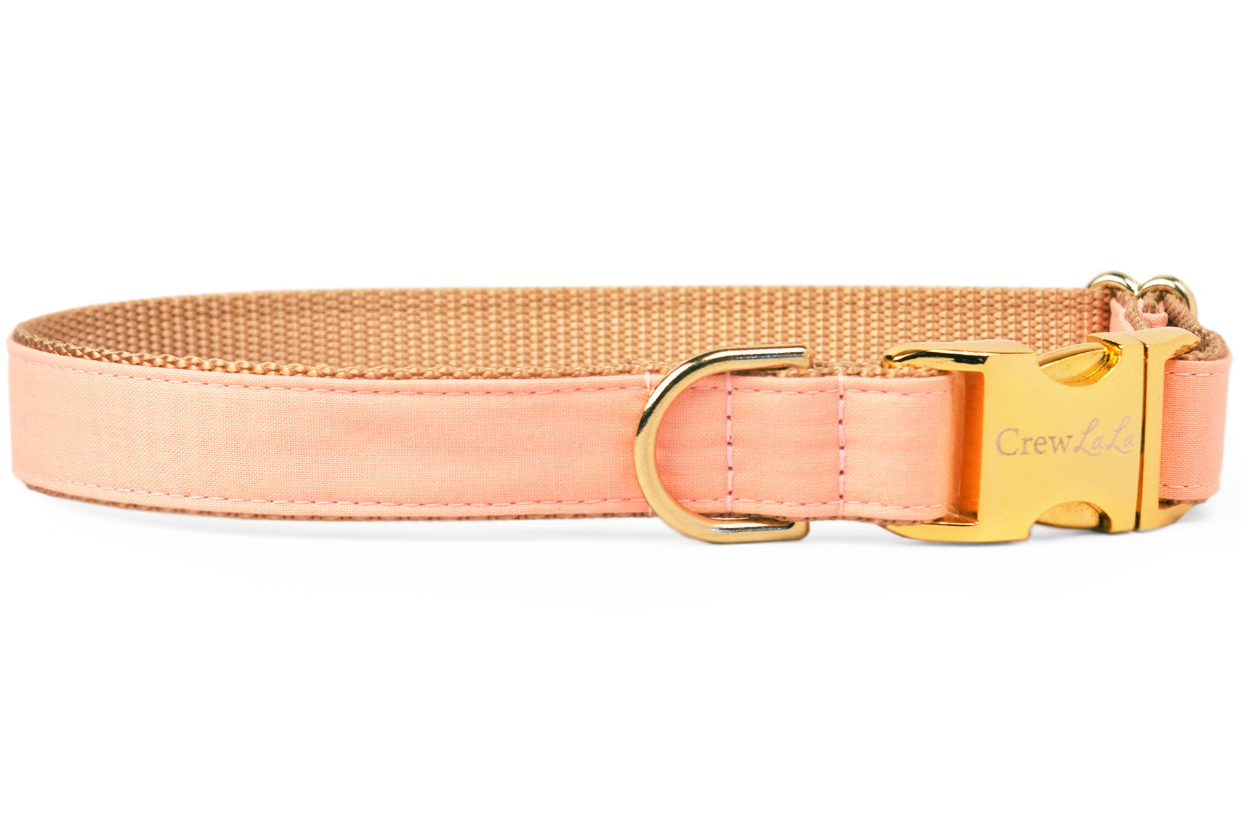 Peach Belle Bow Dog Collar - Crew LaLa