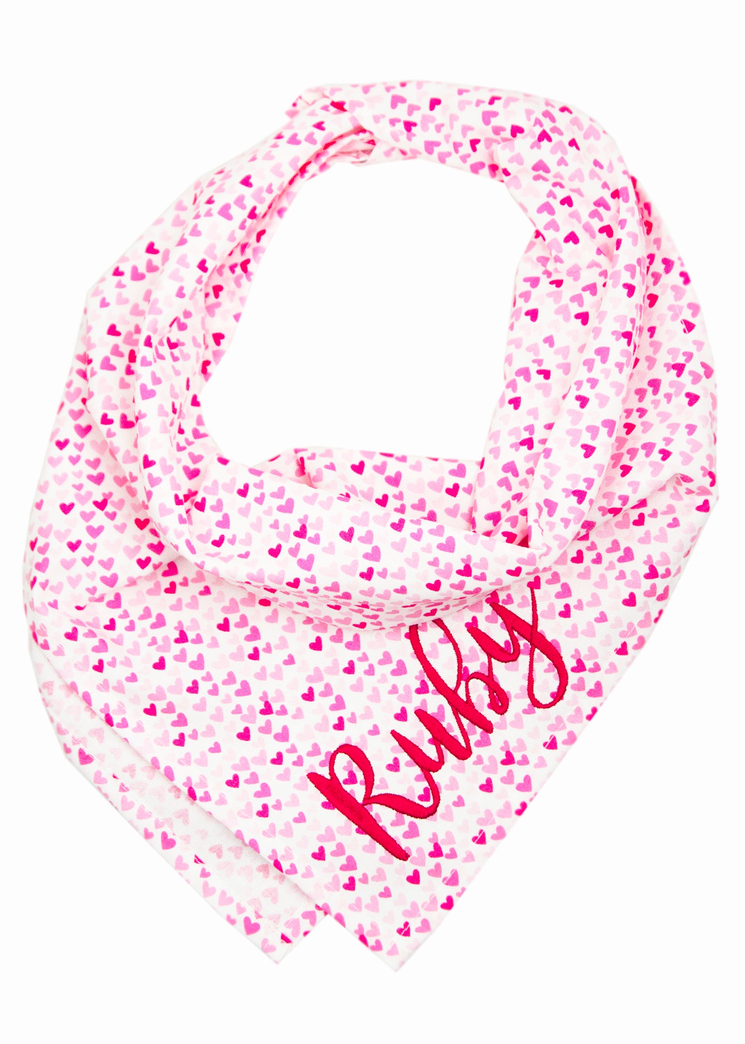 Pink Hearts Dog Bandana - Crew LaLa