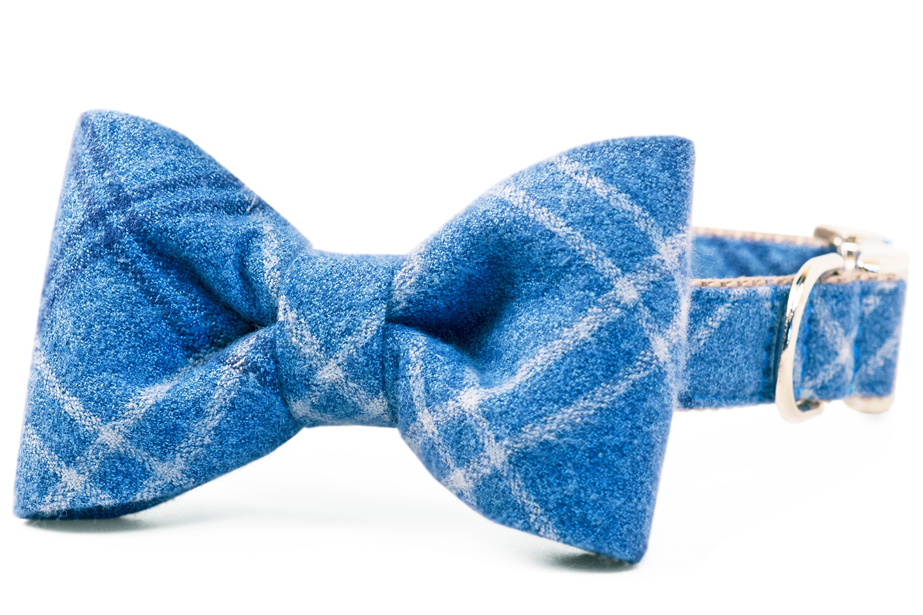 Steamboat Flannel Bow Tie Dog Collar - Crew LaLa