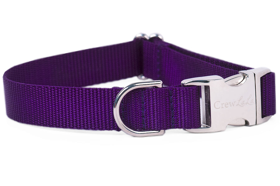 Purple Webbing Collar - Crew LaLa