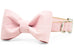 Rose Water Linen Bow Tie Dog Collar - Crew LaLa
