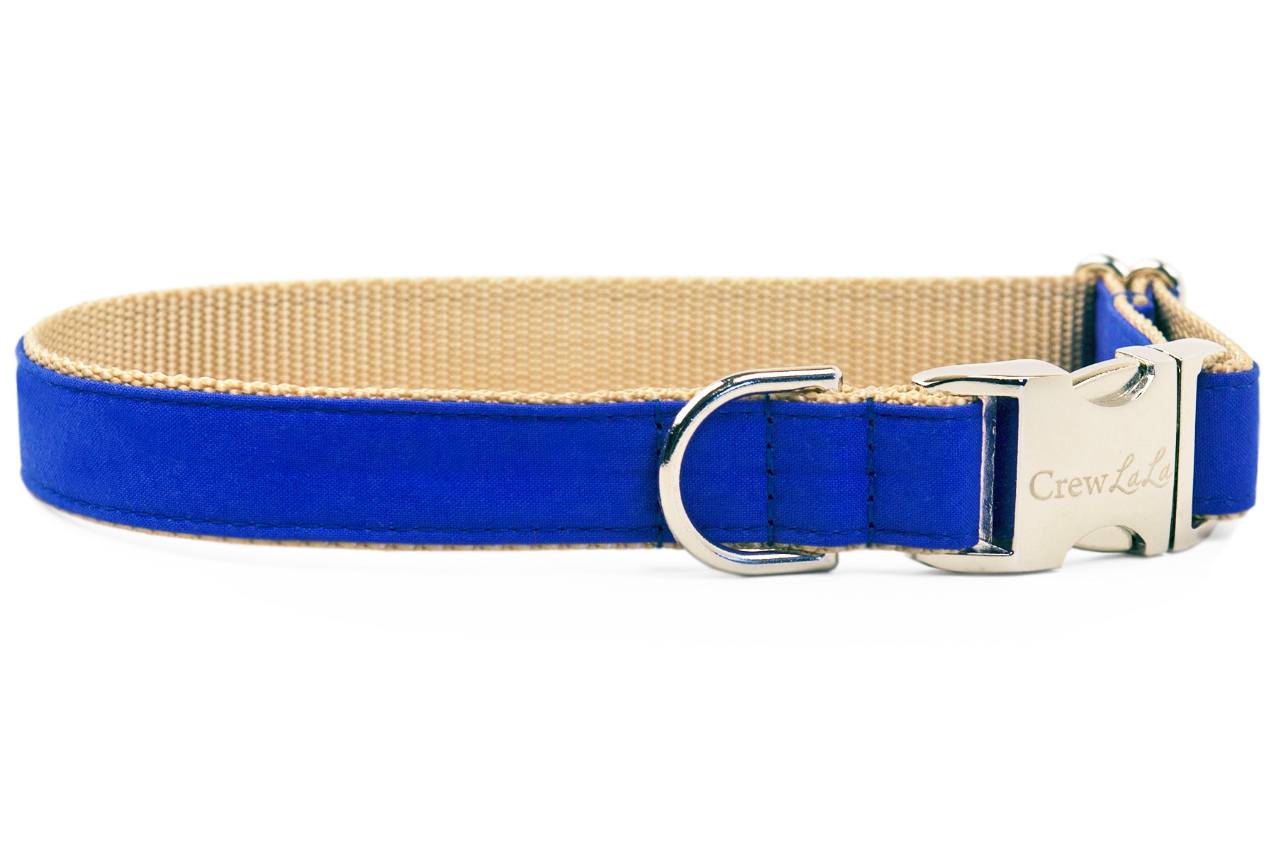 Royal Blue Nylon Webbing Collar with Choice of Buckle