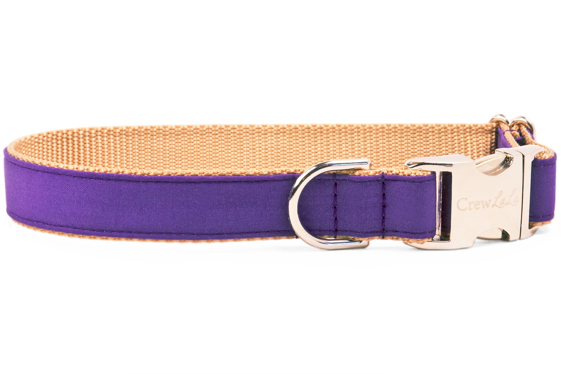 Royal Purple Belle Bow Dog Collar - Crew LaLa