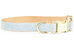Sky Blue Linen Belle Bow™ Dog Collar - Crew LaLa