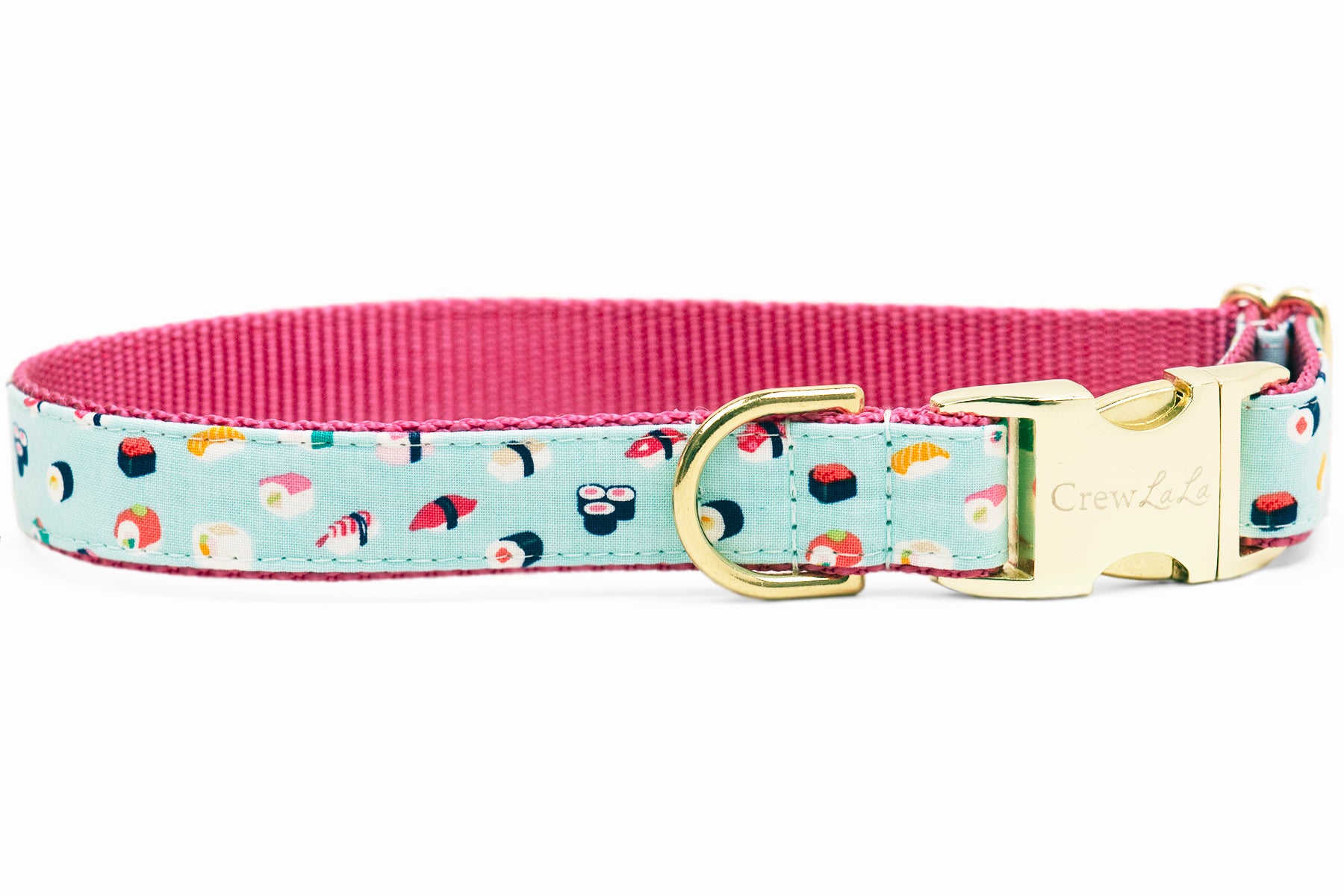 Sushi Delight Belle Bow Dog Collar - Crew LaLa