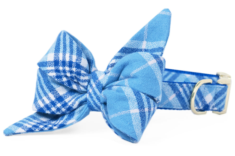 Whistler Flannel Belle Bow Dog Collar