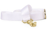 White Webbing Dog Leash