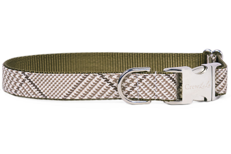 Windsor Plaid Belle Bow Dog Collar - Crew LaLa