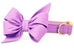 Wisteria Purple Belle Bow™ Dog Collar - Crew LaLa