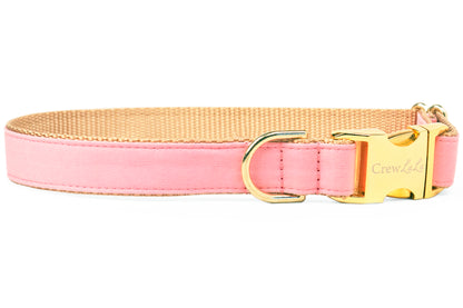 Woodrose Pink Belle Bow Dog Collar - Crew LaLa