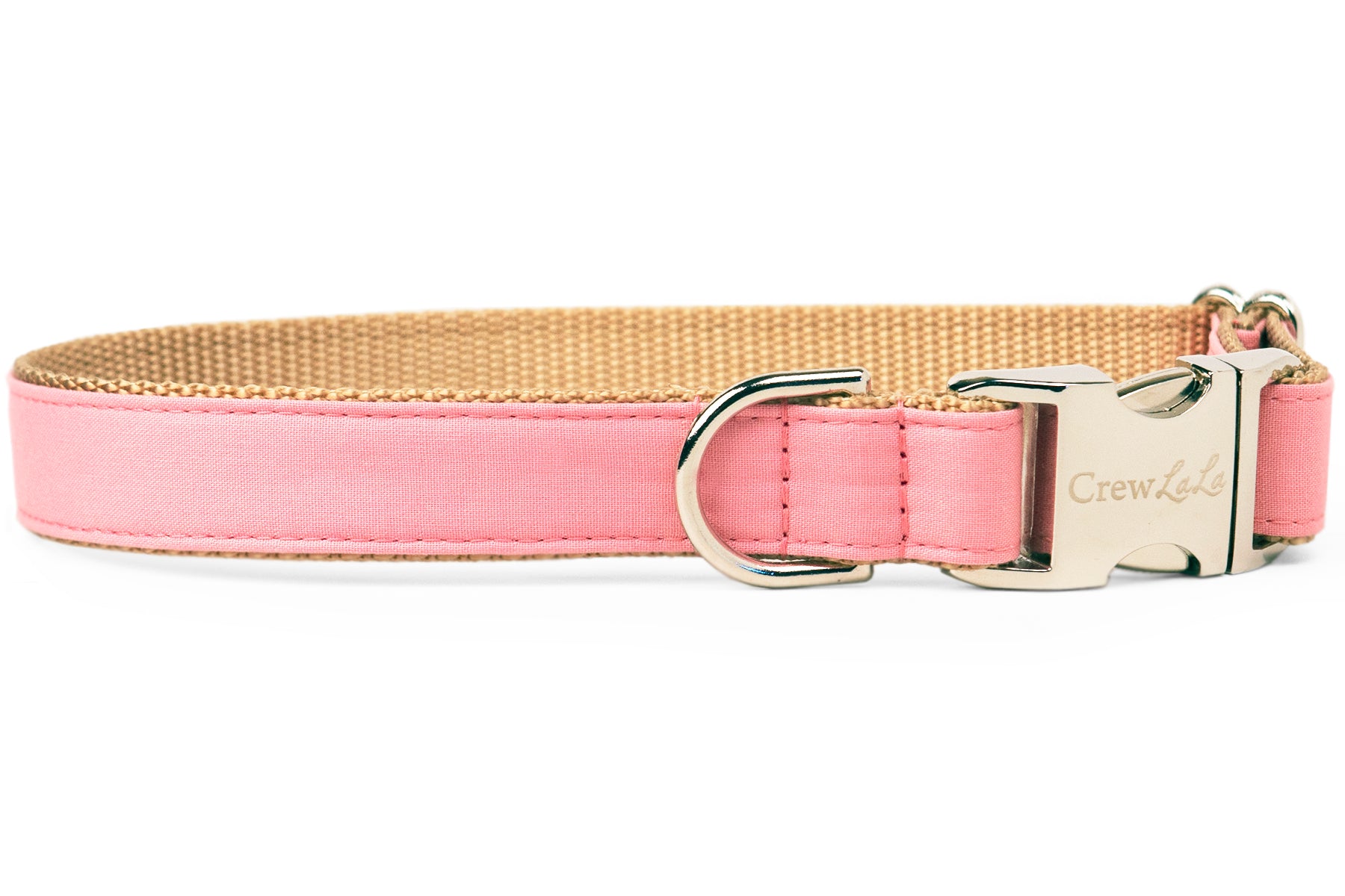 Woodrose Pink Belle Bow Dog Collar - Crew LaLa